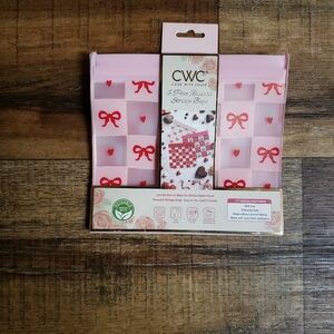 CWC Pink Bow Reusable Storage Bags - Set of 6